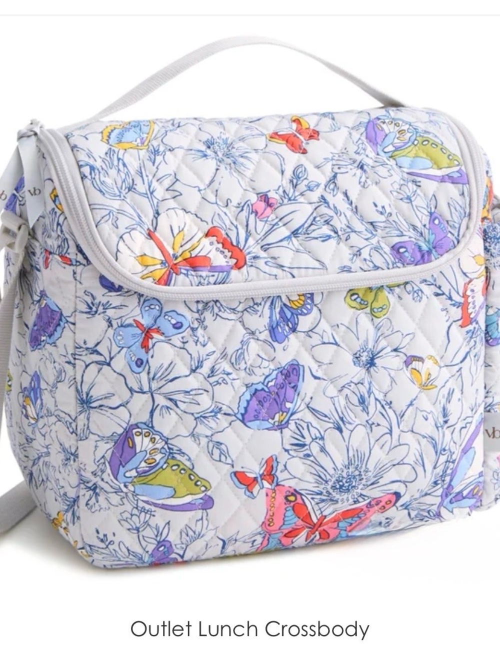 Vera Bradley lunch Crossvody bag in coastal Breezy Butterflies